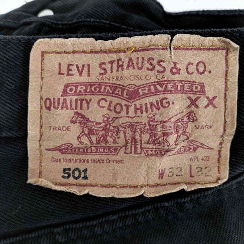 リーバイス Levis 00S MADE IN TURKEY 501 ブラックデニム メンズ W32L32