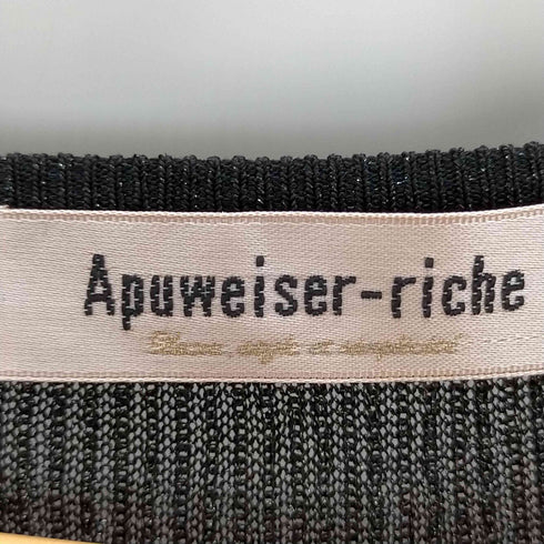 アプワイザーリッシェ Apuweiser riche ラメリブトップス レディース JPN:2