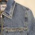ザラ ZARA ジップアップ クロップド デニムジャケット レディース import:XS