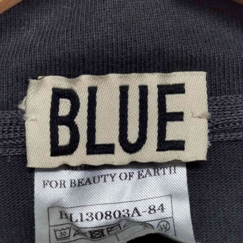BLUE ハーフジップ プルオーバー カットソー メンズ JPN:S