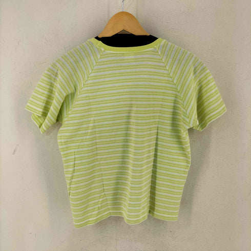 クレージュ courreges フロントロゴ刺繍 ボーダーカットソー レディース JPN:40