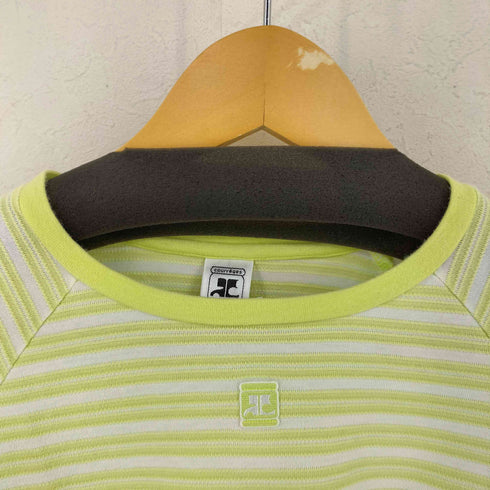 クレージュ courreges フロントロゴ刺繍 ボーダーカットソー レディース JPN:40