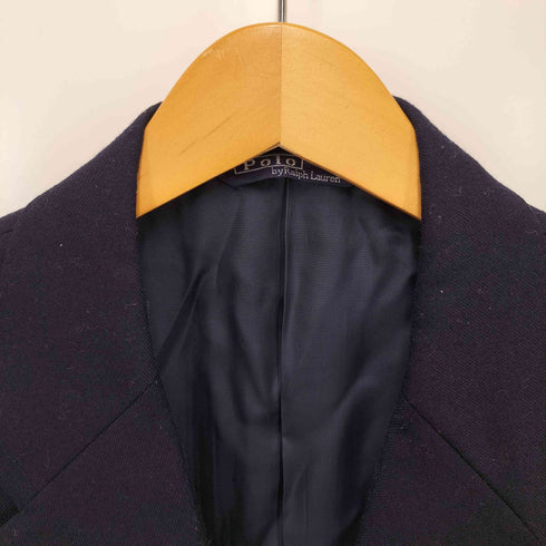 ポロバイラルフローレン Polo by RALPH LAUREN 80-90S 三角タグ 金ボタン 紺ブレ ブレザー 2B テーラードジャケット メンズ