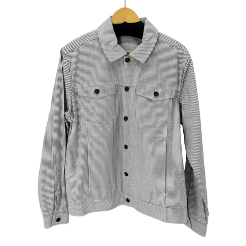 ザラマン ZARA MAN ストライプ シアサッカー ジャケット メンズ import:L