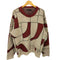 ゼロエイトサーカス 08sircus 18AW 総柄 クルーネック ニット メンズ