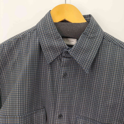 THE CRAFT CREW PRODUCTS テックファブリック ドローコード ビッグシルエット 半袖サファリシャツ メンズ JPN:L