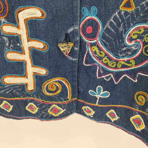 SANDY STARKMAN 刺繍 ワークジャケット レディース import:L