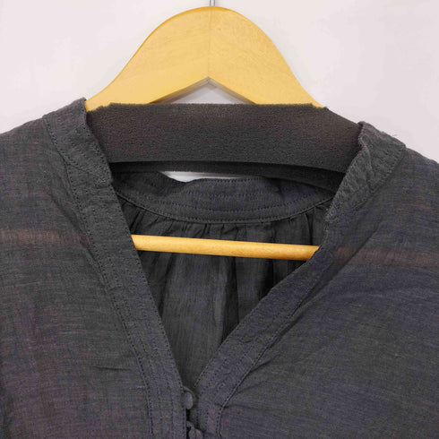 シンプリシテェ SIMPLICITE 22SS フロントボタンシャンブレーブラウス レディース