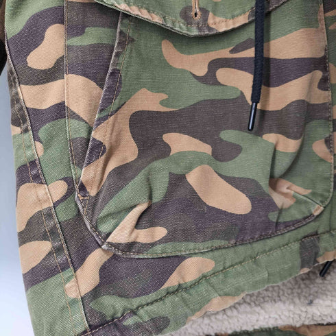 ザラマン ZARA MAN 裏地ボア カモ柄 ジャケット メンズ