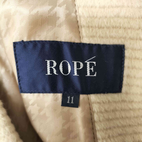 ロペ ROPE アンゴラ混 ウール 太畝 コート レディース 11