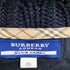 バーバリーブルーレーベル BURBERRY BLUE LABEL 襟ノバチェック ケーブル編み ニットドッキングワンピース レディース 38