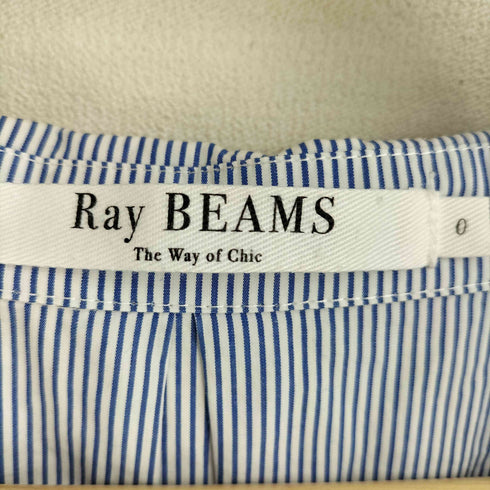 レイビームス Ray BEAMS オープンカラー シャツ ワンピース ストライプ レディース 0