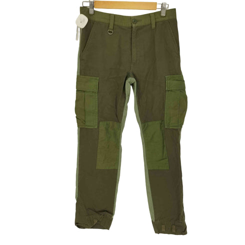 ソフネット SOPHNET. 切替 パッチワーク Dカン ヘリンボーン カーゴ パンツ メンズ JPN:S