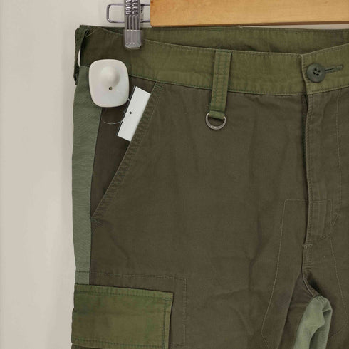 ソフネット SOPHNET. 切替 パッチワーク Dカン ヘリンボーン カーゴ パンツ メンズ JPN:S