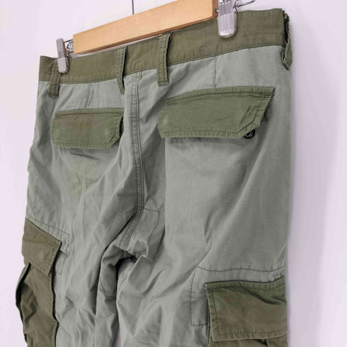 ソフネット SOPHNET. 切替 パッチワーク Dカン ヘリンボーン カーゴ パンツ メンズ JPN:S