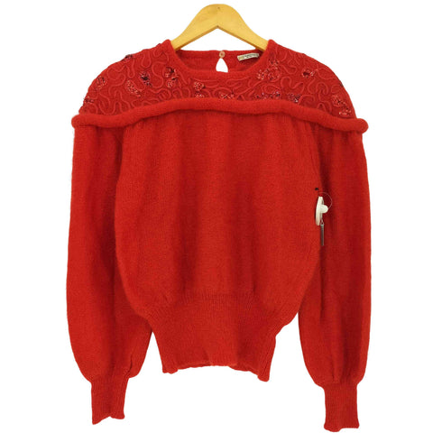 NOMINATO イタリア製 SUPERKID MOHAIR スパンコール クルーネックニット レディース 42