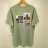 BRANDALISED グラフィック アーティスト エンボス クルーネック スリット Tシャツ レディース JPN:M