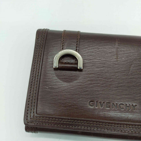 ジバンシィ GIVENCHY ロゴ刻印 2つ折り レザー ウォレット 財布 レディース