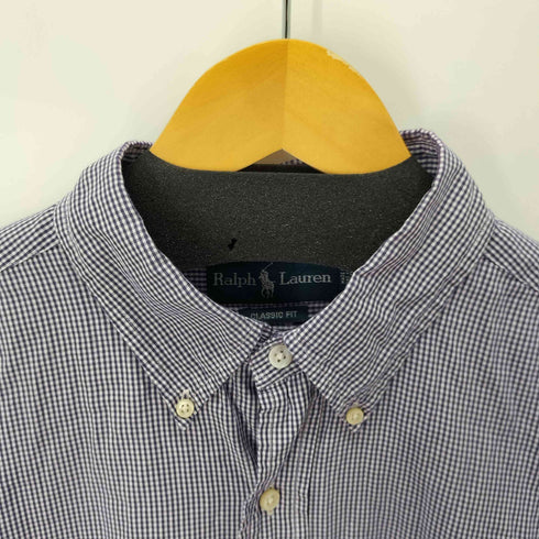 ラルフローレン RALPH LAUREN CLASSIC FIT ポニー刺繍 L/S ギンガムチェックシャツ メンズ 17