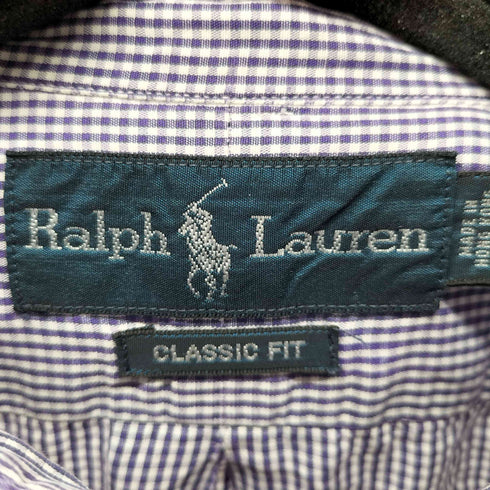 ラルフローレン RALPH LAUREN CLASSIC FIT ポニー刺繍 L/S ギンガムチェックシャツ メンズ 17