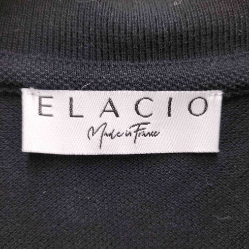 ELACIO 21SS フランス製 ORGE オルジュ コットン 鹿の子 ソリッド S/S ポロ メンズ 3