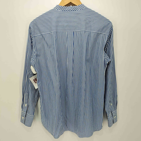 ニジュウサンク 23区 MY STANDARD L/S ノーカラー ストライプシャツ レディース JPN:38