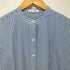 ニジュウサンク 23区 MY STANDARD L/S ノーカラー ストライプシャツ レディース JPN:38