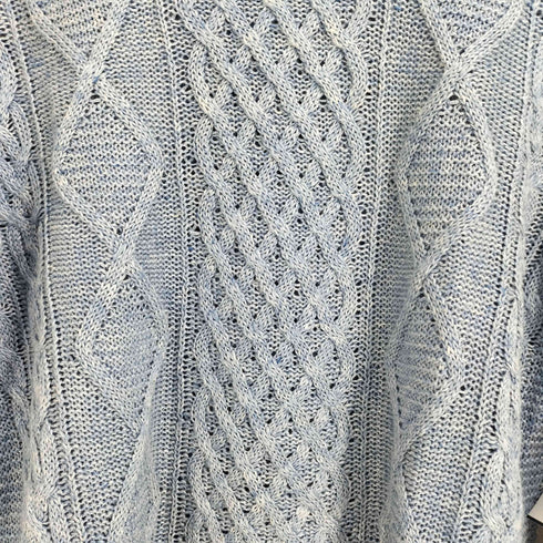 バナナリパブリック BANANA REPUBLIC リネン 麻100 ケーブル編み プルオーバーニット メンズ import:XS