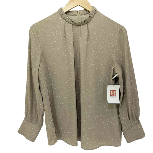 ニジュウサンク 23区 ドット ハンドカラー L/S ブラウス レディース JPN:38