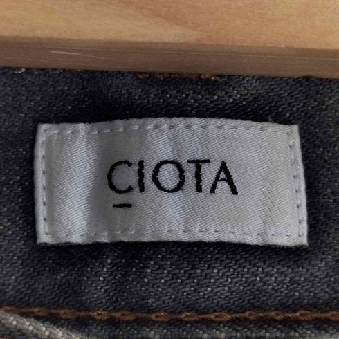 シオタ CIOTA インディゴ スビンコットン 13.5oz ハイウエスト デニム パンツ レディース 26