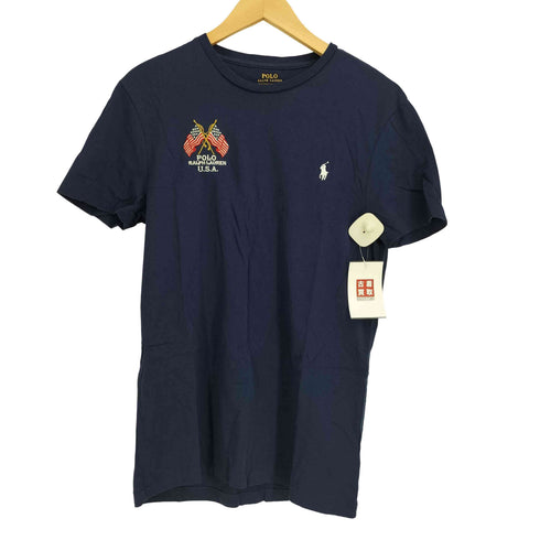 ポロラルフローレン POLO RALPH LAUREN 星条旗 ポニー刺繍 半袖 Tシャツ メンズ 170/92A