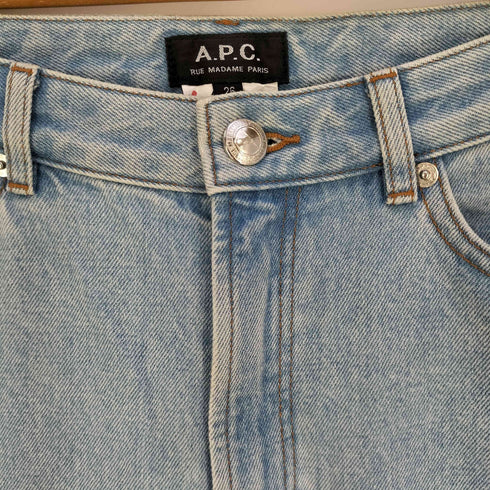 アーペーセー A.P.C. CAPSULE 20E ジップフライ テーパード デニムパンツ レディース 26