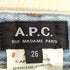 アーペーセー A.P.C. CAPSULE 20E ジップフライ テーパード デニムパンツ レディース 26