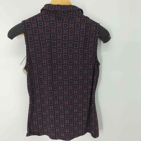 トミーヒルフィガー TOMMY HILFIGER ノースリーブ襟付きブラウス レディース import:S