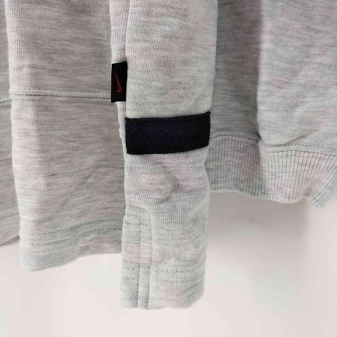 ナイキ NIKE 90S 銀タグ スウッシュ ロゴ 刺繍 ピスタグ 霜降り フード センターライン プルオーバー パーカー メンズ import:M