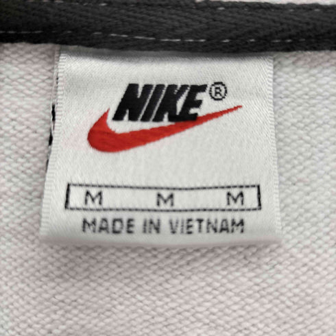 ナイキ NIKE 90S 銀タグ スウッシュ ロゴ 刺繍 ピスタグ 霜降り フード センターライン プルオーバー パーカー メンズ import:M