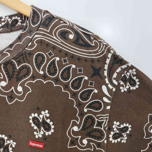 シュプリーム Supreme Small Box Tee Bandana Brown スモールボックス バンダナ メンズ import:L