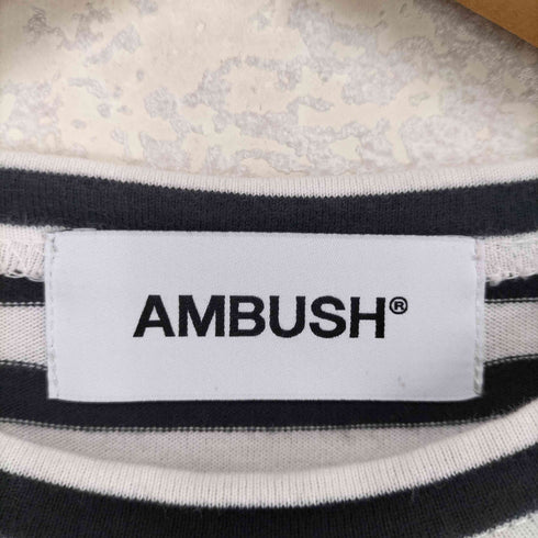 アンブッシュ AMBUSH 刺繍ボーダーカットソー メンズ 1