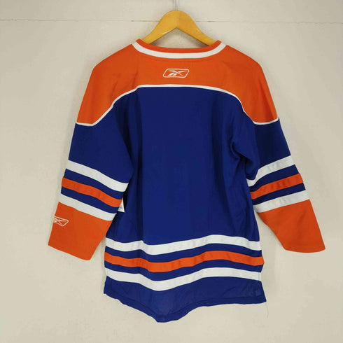 リーボック Reebok NHL OILERS ゲームシャツ メンズ L/XL