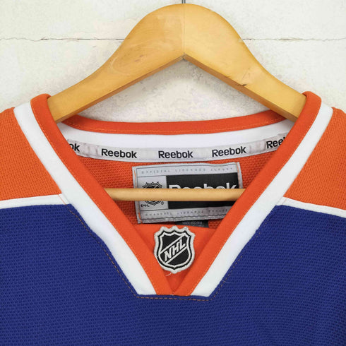 リーボック Reebok NHL OILERS ゲームシャツ メンズ L/XL