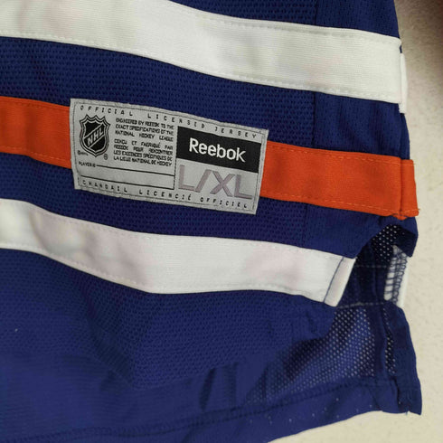 リーボック Reebok NHL OILERS ゲームシャツ メンズ L/XL