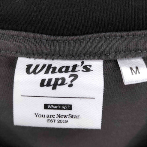 What's up? ANSWER IS NATURE ロゴ 刺繍 Tシャツ メンズ JPN:M