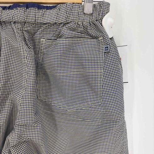 クイックシルバー Quiksilver ギンガムチェック リバーシブル ナイロン イージー ショート パンツ ショーツ メンズ L