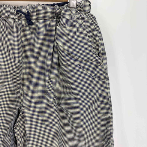 クイックシルバー Quiksilver ギンガムチェック リバーシブル ナイロン イージー ショート パンツ ショーツ メンズ L