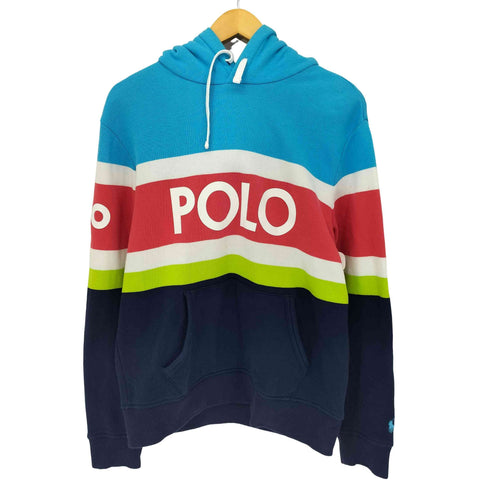 ポロラルフローレン POLO RALPH LAUREN マルチカラー プルオーバーパーカー メンズ import:M