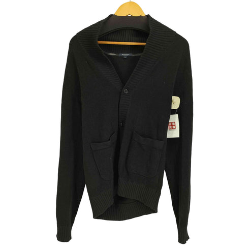 バーバリーロンドン BURBERRY LONDON コットン100 カウチン ショールカラー カーディガン レディース import:M