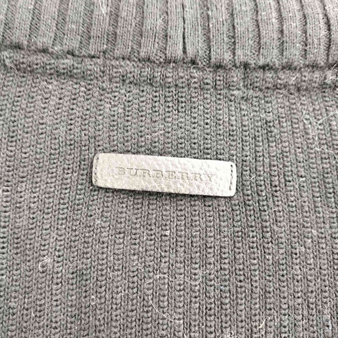 バーバリーロンドン BURBERRY LONDON コットン100 カウチン ショールカラー カーディガン レディース import:M