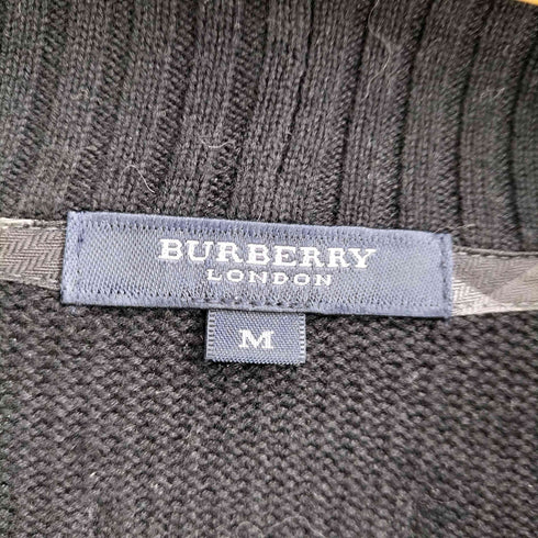 バーバリーロンドン BURBERRY LONDON コットン100 カウチン ショールカラー カーディガン レディース import:M