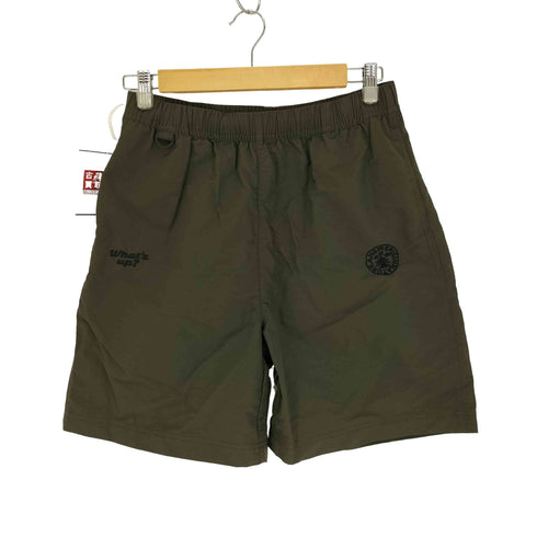 What's up? NYLON SHORT PANTS ロゴ 刺繍 ナイロン ショート パンツ メンズ JPN:L