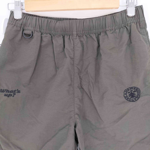 What's up? NYLON SHORT PANTS ロゴ 刺繍 ナイロン ショート パンツ メンズ JPN:L